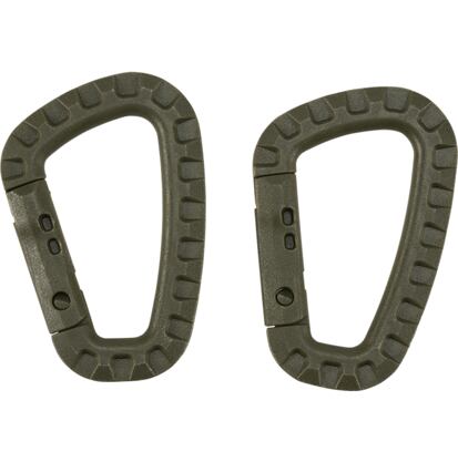Karabina D Carabiner 2 Pack [sada 2 ks] olivová