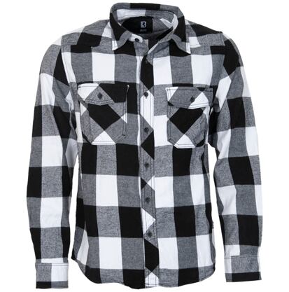 Košile Check Shirt bílá | černá