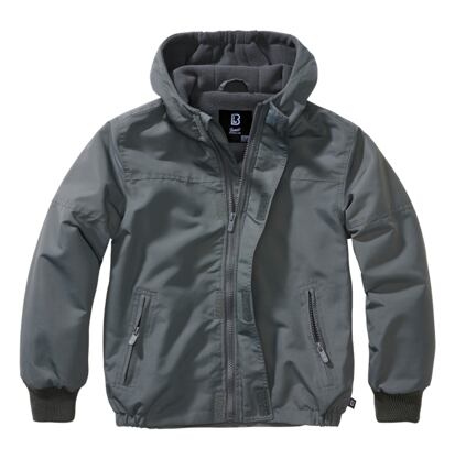 Bunda dětská Kids Frontzip Windbreaker antracitová