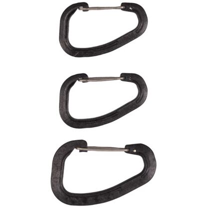 Karabina Accessory Carabiner Set [sada 3 ks] černá