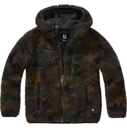 Bunda dětská Kids Teddyfleece Jacket Hooded woodland