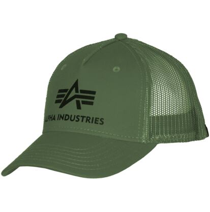 Čepice Alpha Baseball Basic Trucker Cap zelená tmavě