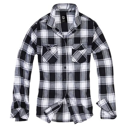 Košile Ladies Amy Flanell Shirt bílá | černá