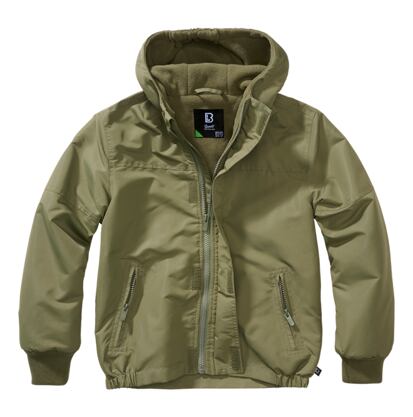 Bunda dětská Kids Frontzip Windbreaker olivová