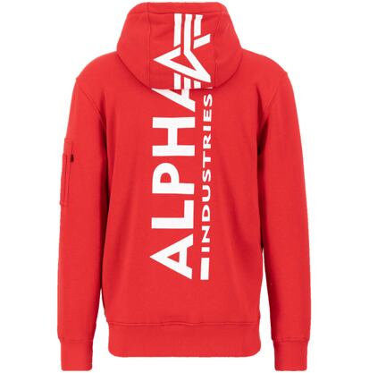 Mikina Alpha Back Print Hoody speed red
