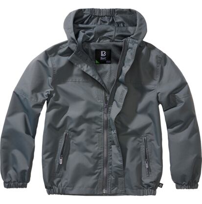 Bunda dětská Kids Summer Frontzip Windbreaker antracitová