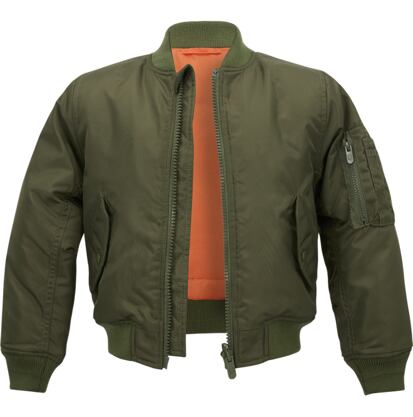 Bunda dětská Kids MA1 Jacket olivová