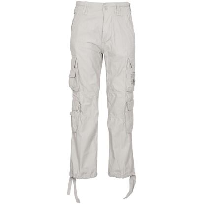 Kalhoty Pure Vintage Trouser bílé oprané