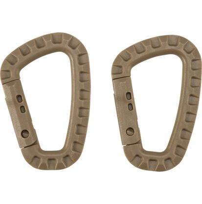 Karabina D Carabiner 2 Pack [sada 2 ks] camel