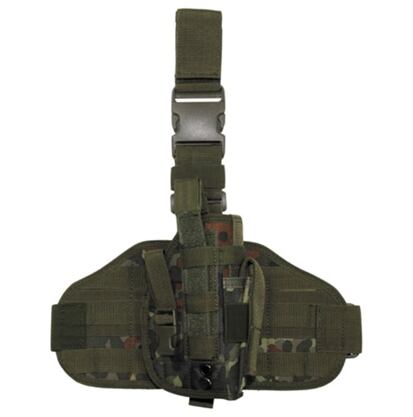 Pouzdro na zbraň - stehenní MOLLE flecktarn