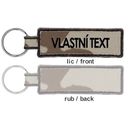 Klíčenka: [1x zakázkový text] vz. 95 béžový | černá