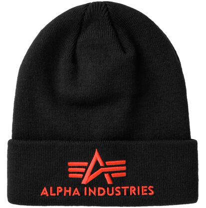 Čepice Alpha 3D Beanie černá | červená