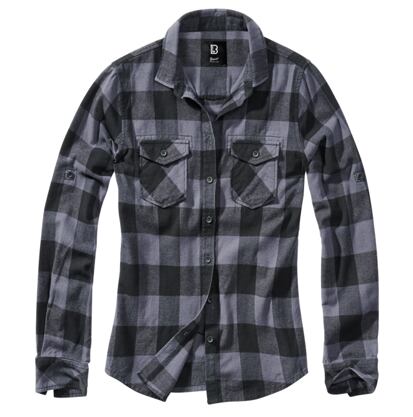 Košile Ladies Amy Flanell Shirt černá | šedá