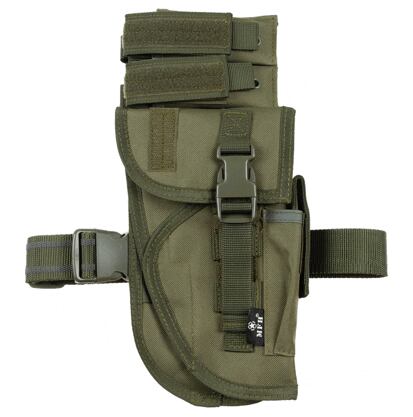 Pouzdro na zbraň - stehenní TACTICAL olivové