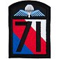 Nášivka: 71. výsadkový prapor [hranatá] [bsz] barevná