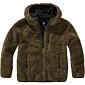Bunda dětská Kids Teddyfleece Jacket Hooded olivová