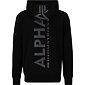 Mikina Alpha Back Print Hoody černá | rainbow refl.