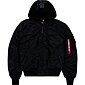 Bunda Alpha MA-1 ZH Back Print černá | bílá