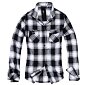 Košile Ladies Amy Flanell Shirt bílá | černá