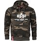 Mikina Alpha Basic Hoody olive camo