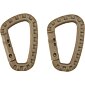 Karabina D Carabiner 2 Pack [sada 2 ks] camel