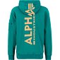 Mikina Alpha Back Print Hoody force green