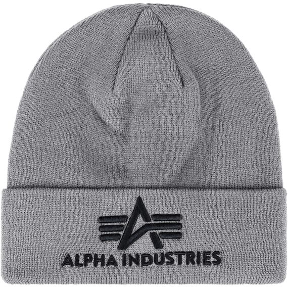 Čepice Alpha 3D Beanie šedá melírovaná