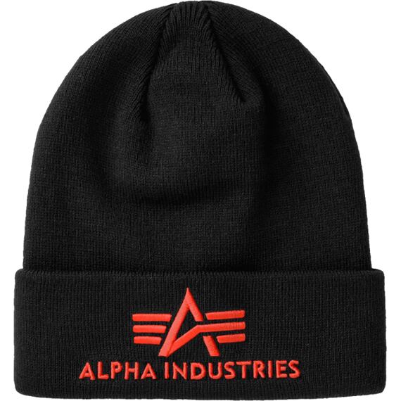 Čepice Alpha 3D Beanie černá | červená